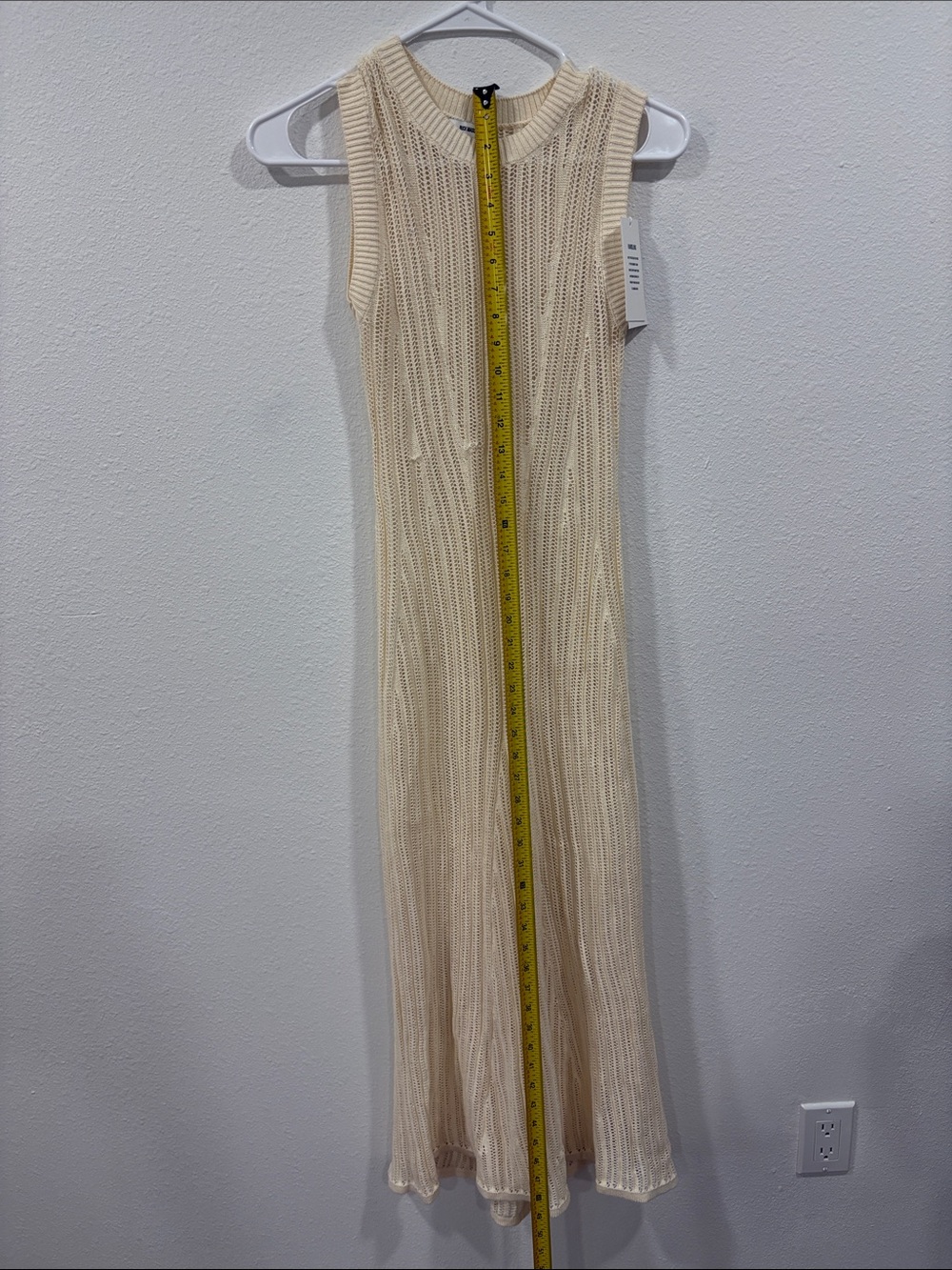 Buck Mason Natural Coastline Crochet Dress XS NWT Retail $308 - Picture 2 of 9